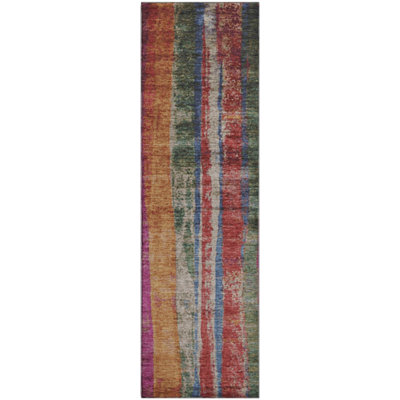 Premium Machine Washable Mayfield AMF1910 Stripes Rug