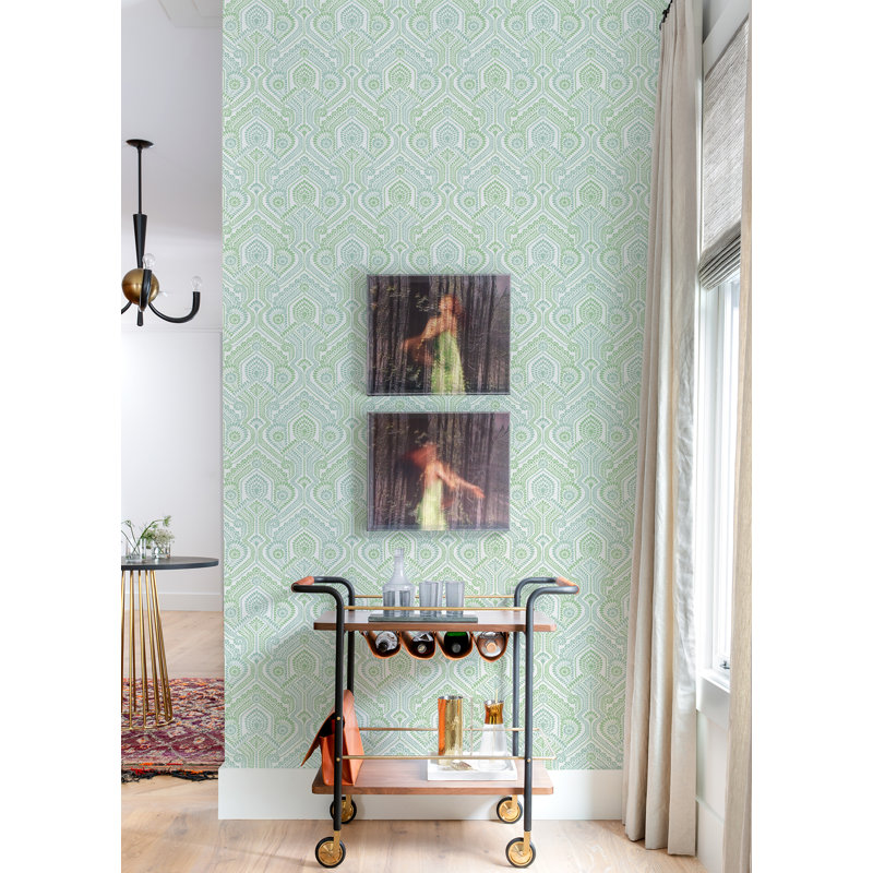 Rouleau de papier peint Lembo L 33 pi x l 20,5 po Lembo, Vert