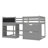 Okane Kids Twin Loft Bed with Drawers-355793328