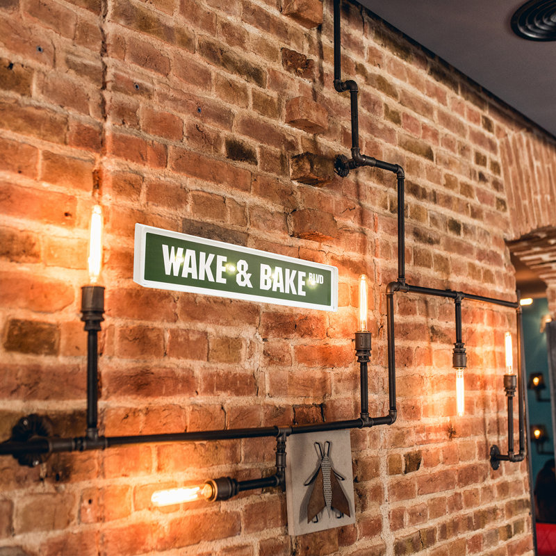 Enseigne lumineuse DEL Wake and Bake