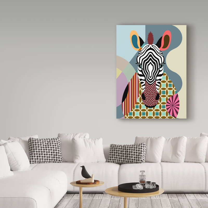 «Spectrum Zebra» par Buckey, impression sur toile tendue, H 24 po x l 18 po x P 2 po