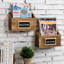 Wood Magazine Rack with Chalkboard