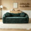 Canapé inclinable à compression courbée convertible, canapé-lit 2 en 1 escamotable, avec base escamotable et siège profond, comprend deux coussins, fauteuil inclinable en chenille deux places-1008685961