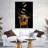 Whiskey Ice Splash Canvas Print-988333191