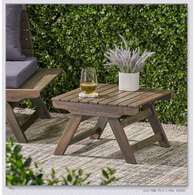 Table d'appoint d'extérieur en bois d'acacia Sedona