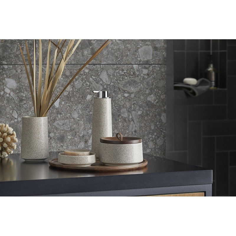 Bente Bathroom Accessory Set, Oyster Pearl