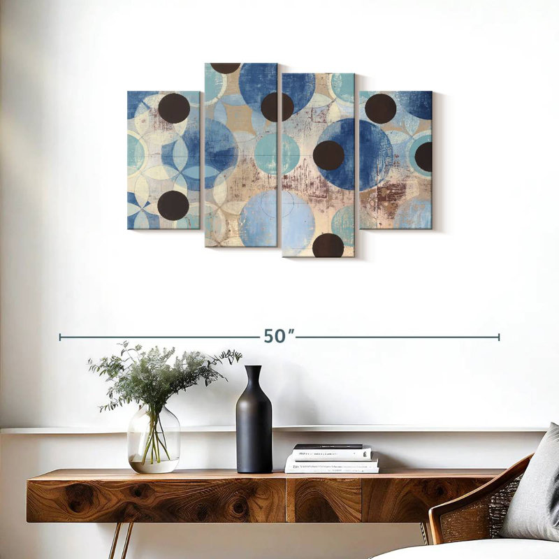 Avery Blue Dots, 22" H x 36" W