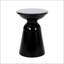 Élégante table de bout d'extérieur en métal avec base à piédestal, parfaite pour les espaces modernes et la durabilité-1494562484