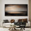 «Relaxing Calm Moody Dark Abstract Landscape», impression sur toile encadrée surdimensionnée-111654048-111654047