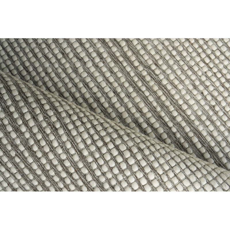 Metrix Hand Tufted New Zealand Wool Brown/Ivory Area Rug, 10'X14'