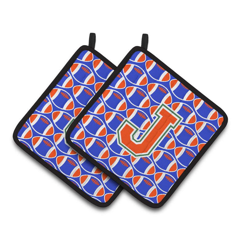 Poignée de football, J, Vert / Bleu / Orange