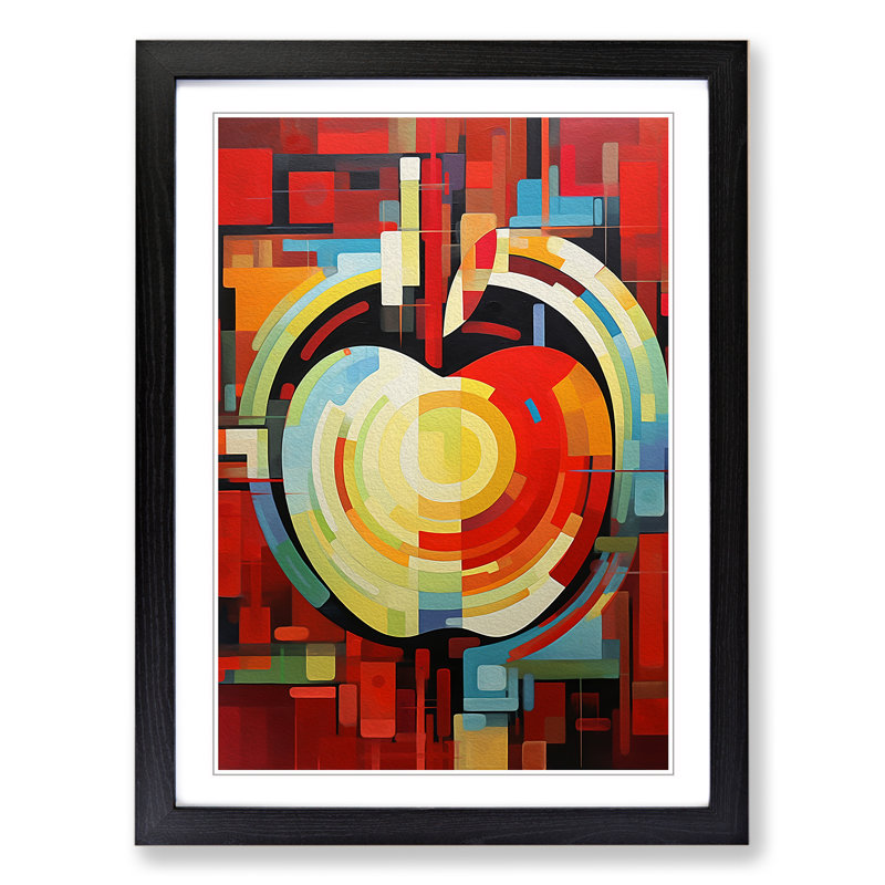 Single Picture Frame Print on Wood, Black Framed, 64cm H x 46cm W