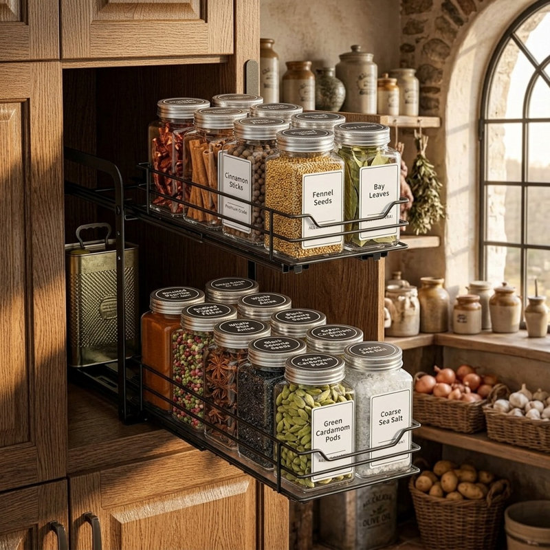 Freestanding Spice Rack