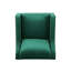 Fauteuil club en velours vert