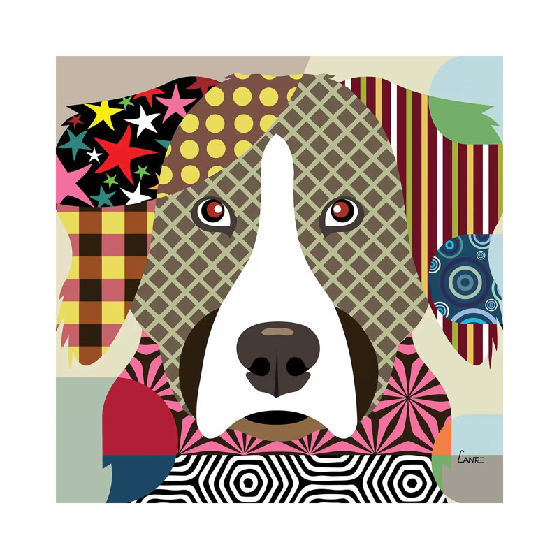 Bernese Mountain Dog by Lanre Studio - Wrapped Canvas Print, 66.04 cm H x 66.04 cm W x 1.91 cm D