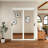 80"H 1 Lite Mirrored Closet Sliding  Door with Hardware Kit & Handles-105270301