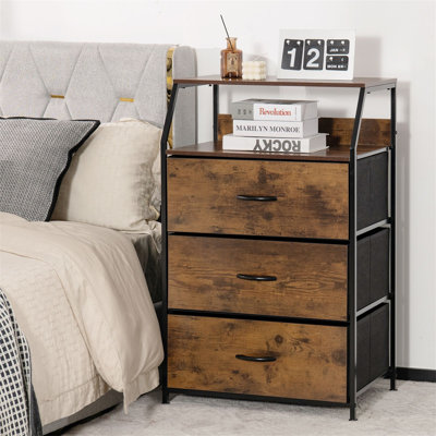 61cm W Bedside Table