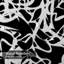 Rideau de douche abstrait à lignes abstraites et blanc avec 12 crochets-884546744
