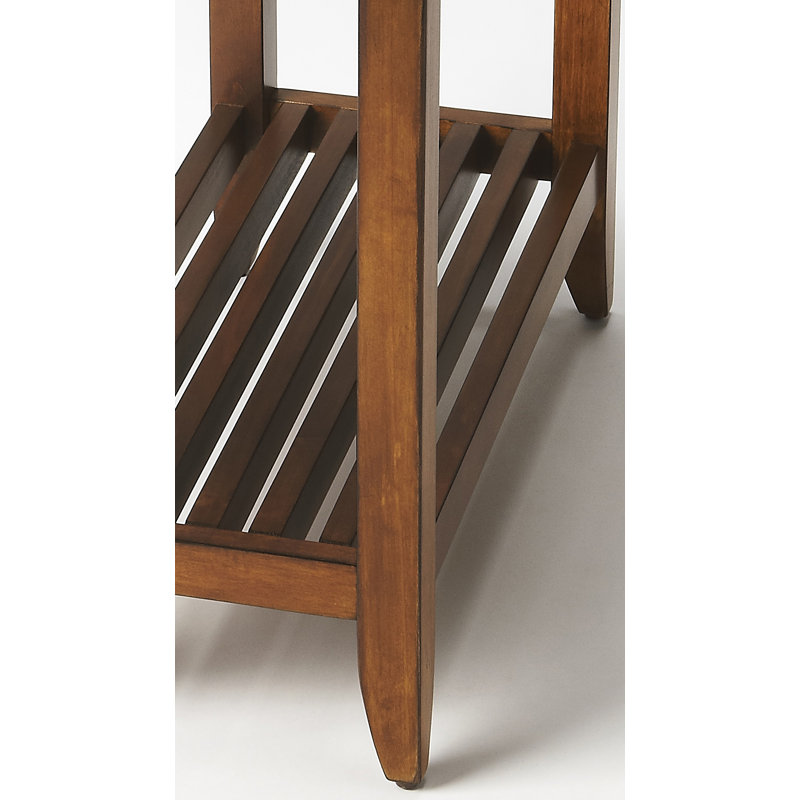 Parkhur End Table with Storage, Olive Ash Burl