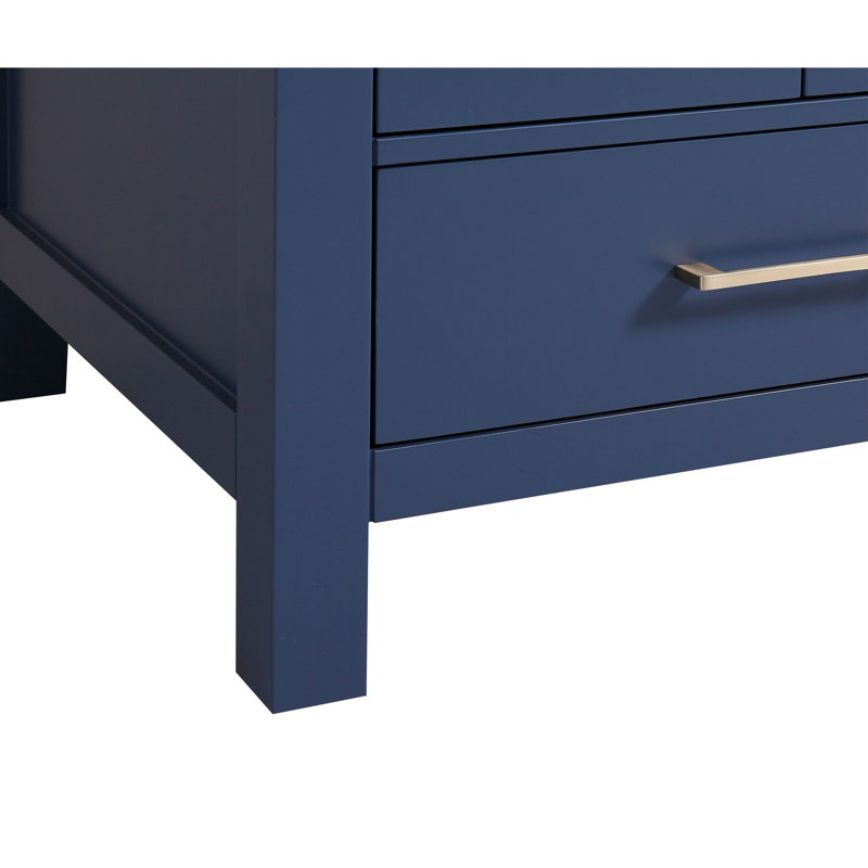 Ensemble de meuble-lavabo simple 24 po Mccaslin, Bleu