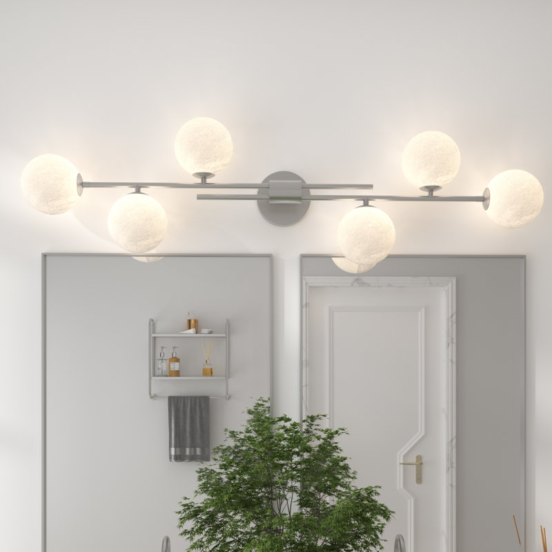 6-Light Vanity Light, Nickel