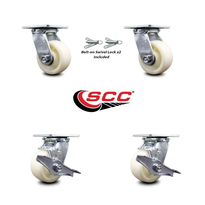 4-Piece Nylon Caster Set