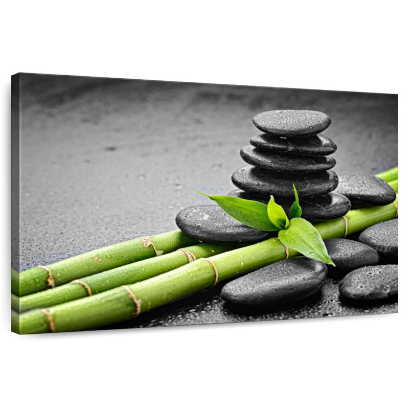 Harnek Spa Stones On Bamboo, 8" H x 12" W