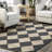 Godelinde Diamond Checkerboard Jute Area Rug-86810798