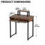 Bureau d'ordinateur moderne avec support pour écran et plateau à clavier, poste de travail compact pour adultes-129185183-134733355