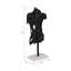 Sculpture torse noire abstraite sur base de marbre - Objets décoratifs pour la maison, décoration de cuisine et décorations pour le salon - statues modernes, décorations de figurine et présentoir de tablette - noir-1300775874