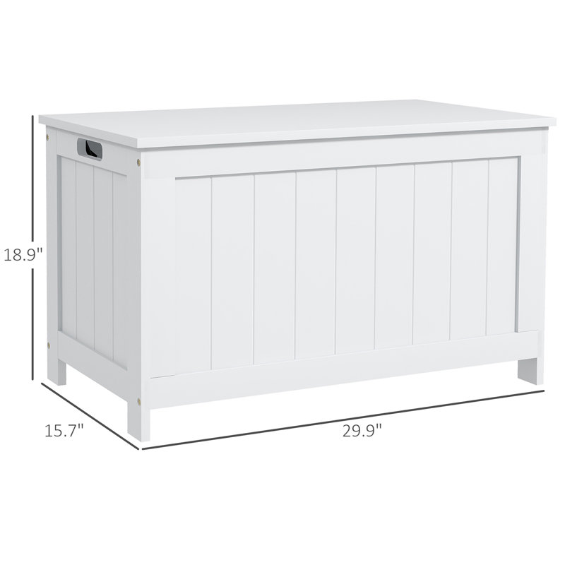 Coffre de rangement avec 2 charnières de sécurité, boîte en bois