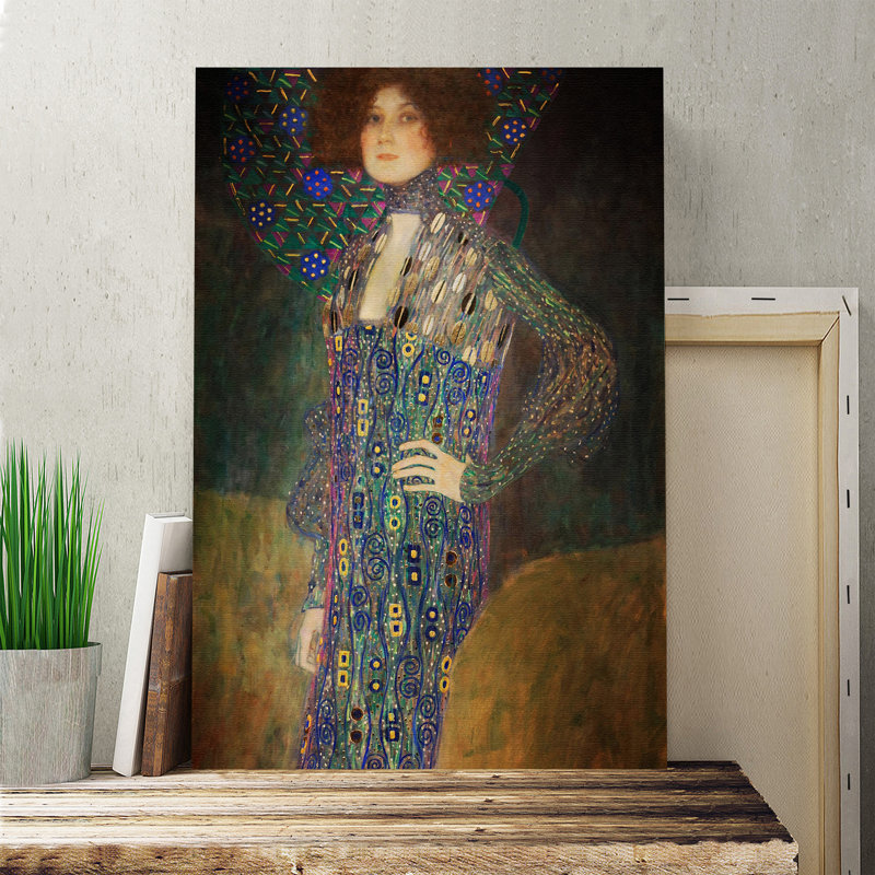 Portrait of Emilie Floge by Gustav Klimt - Wrapped Canvas, 100cm H x 70cm W