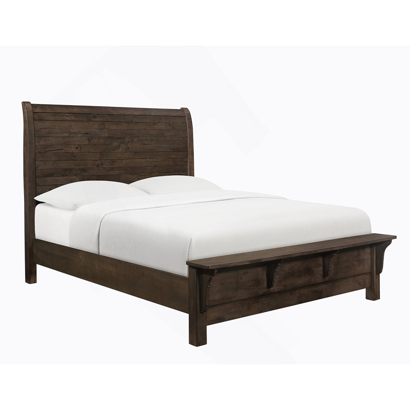Grand lit-bateau brun Wallace & Bay Verna, Grand