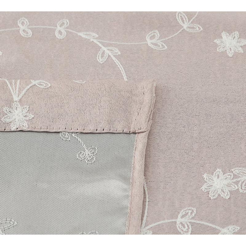 Joy Room Darkening Curtain Single Panel, Blush, 50" W x 126" L
