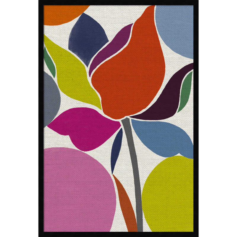  Tableau d'affichage encadré en tissu, Tulipe imprimée par Jenny Frean