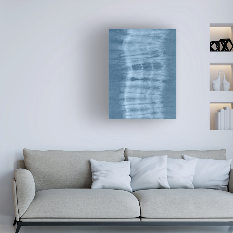 «Dakota Fields», art de toile abstraite du cyanonyme de Jason Johnson WAG37673, H 19 po x l 14 po