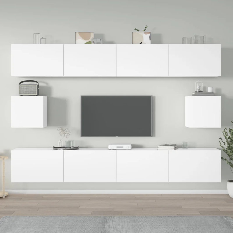 Meuble télé vidaXL, Chêne sonoma, H 12 po x L 63 po x l 11,8 po