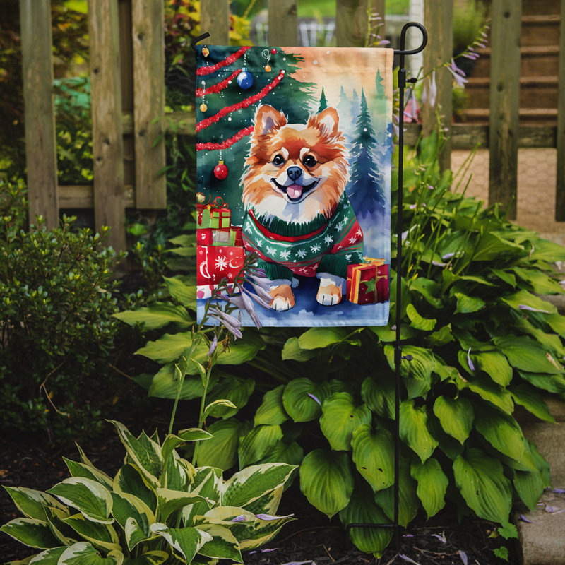 Drapeau de Noël de Poméranie, H 15,5 po x l 11,25 po