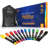 Coloured Magnetic Markers Set Of 12 W/ Bag
