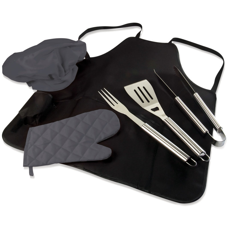 Ensemble de barbecue BBQ Tablier Tote Pro - Tablier de barbecue robuste avec accessoires pour barbecue