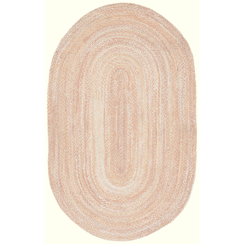 Casen Hand Woven Cotton Rug, Oval 6' x 8'