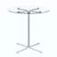 Ensemble de table de bar moderne 3 pièces avec 2 tabourets pivotants, table de pub en verre trempé de 36 po et tabourets de bar réglables en similicuir, ensemble de mobilier de bistro chromé d'une capacité de 300 lb pour la cuisine et le salon