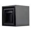 Ensemble 3 pièces de table en bois noir TableCraft Barclay Collection, carrés de 5 po, 7 po et 9 po
