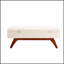 Tissu en laine Teddy, pieds en bois massif pour le pesage massif et tabouret de lit avec fonction de rangement