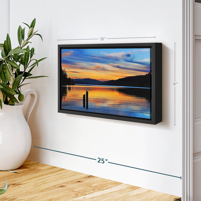 Impression sur toile «Majestic Coeur D'Alene Lake», H 9 po x l 13 po