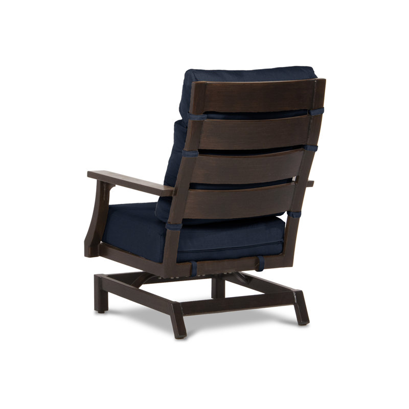 Bungalow Outdoor Lounge Chair, Spectrum Indigo Sunbrella® Plainweave