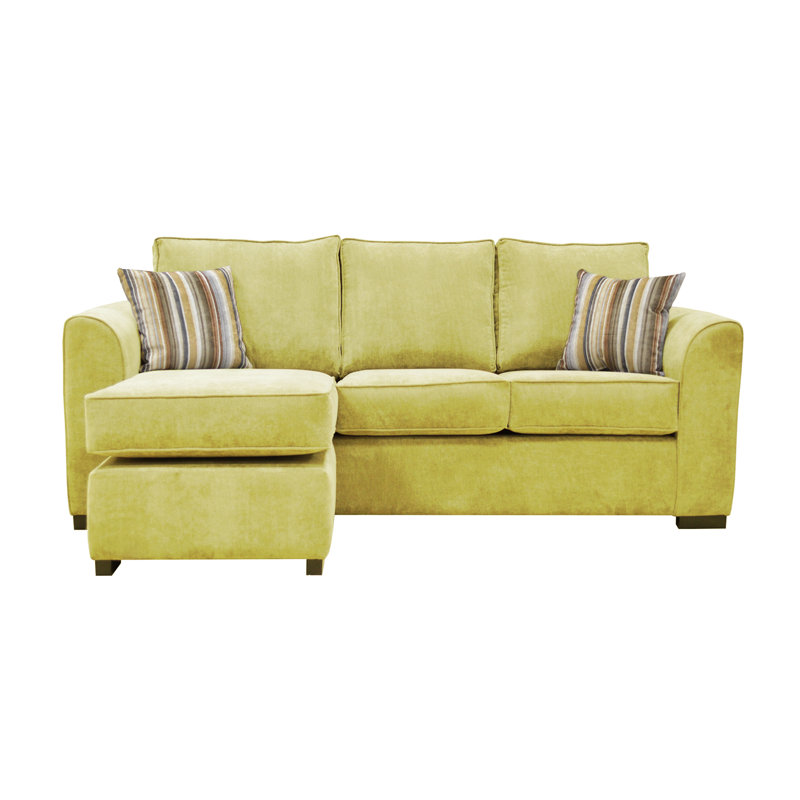 Celis 3 Seater Sofa & Chaise, Olive