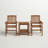 Sibyl 3-Piece Meranti Wood Patio Conversation Set