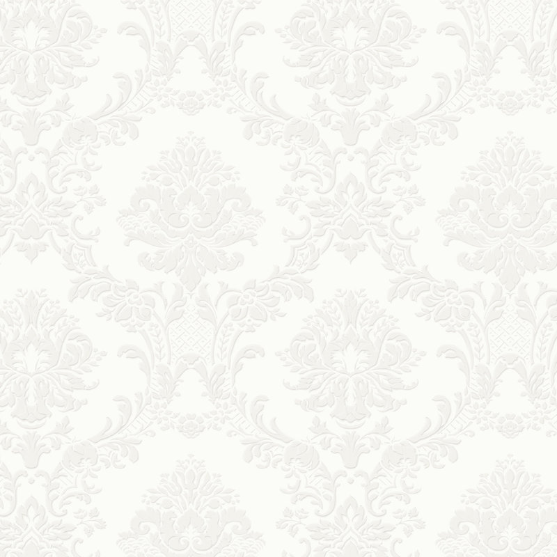 In Reg Classic Damask, Blanc