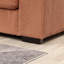 4 modulaires avec revêtement en velours côtelé et repose-pieds